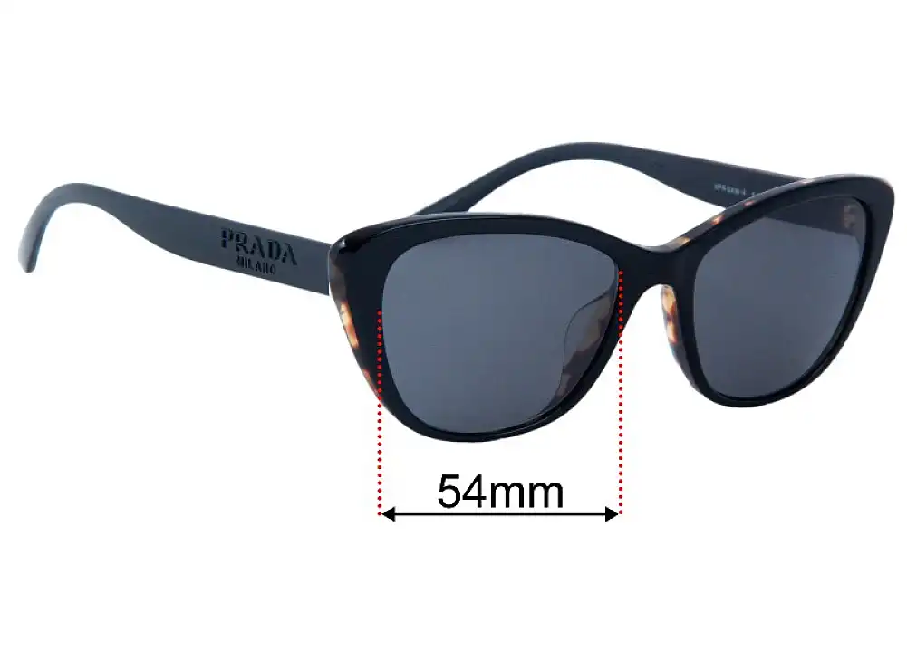 Sunglass Fix Ersatzgläser für Prada VPR04W-F - 54mm Wide Sunglass Fix Ersatzgläser für Prada VPR04W-F - 54mm Wide