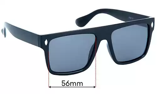 Sunglass Fix Ersatzgläser für Spec Crew SC061 - 56mm Wide Spec Crew SC061 Ersatzlinsen 56mm wide