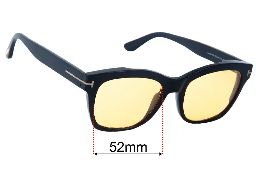 Sunglass Fix Ersatzgläser für Tom Ford Lauren-02 TF614 - 52mm Wide Sunglass Fix Ersatzgläser für Tom Ford Lauren-02 TF614 - 52mm Wide