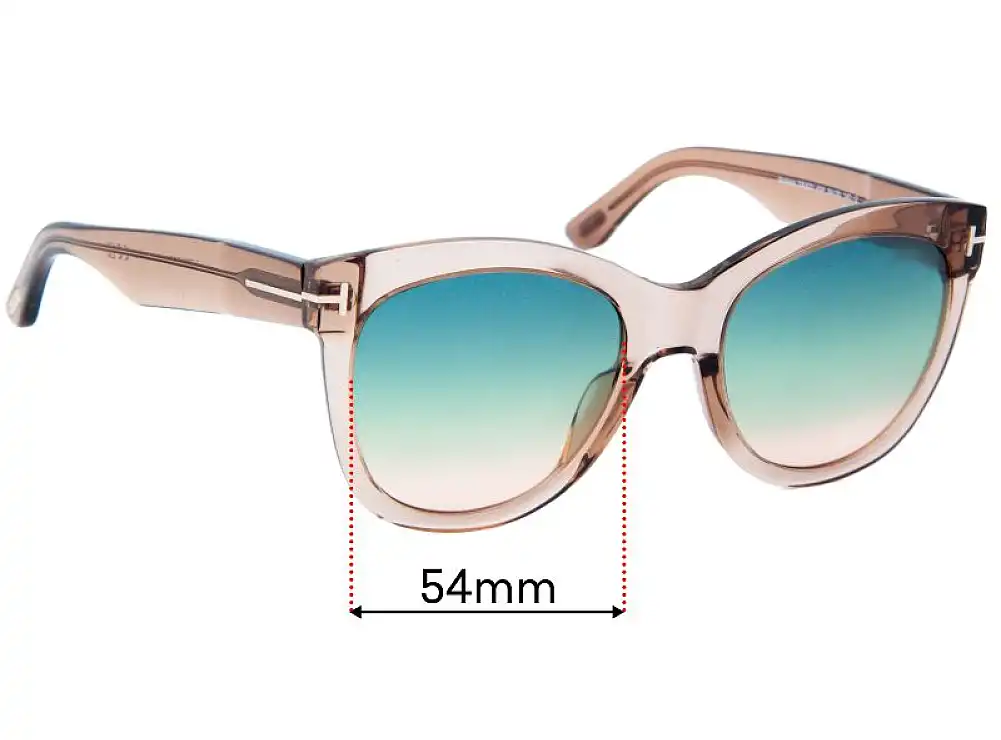 Sunglass Fix Ersatzgläser für Tom Ford Wallace TF870 - 54mm Wide Sunglass Fix Ersatzgläser für Tom Ford Wallace TF870 - 54mm Wide