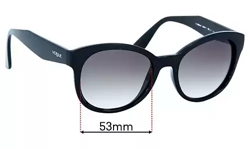 Sunglass Fix Ersatzgläser für Vogue VO2992-S - 53mm Wide Vogue VO2992-S Ersatzlinsen 53mm wide