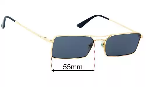 Sunglass Fix Ersatzgläser für Vogue VO4106-SM - 55mm Wide Vogue VO4106-SM Ersatzlinsen 55mm wide