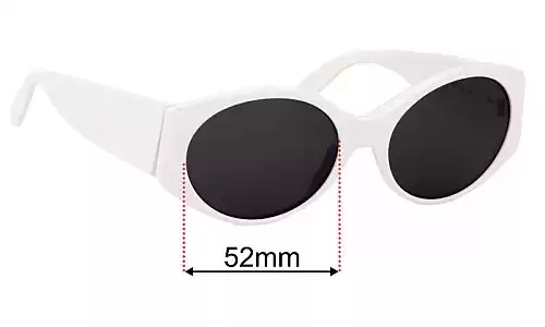 Sunglass Fix Ersatzgläser für Yves Saint Laurent 6554 Y555 - 52mm Wide Yves Saint Laurent 6554 Y555 Ersatzlinsen 52mm wide