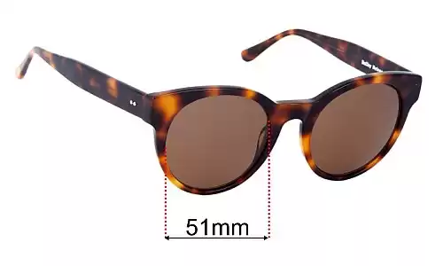 Sunglass Fix Ersatzgläser für Bailey Nelson Carole - 51mm Wide Bailey Nelson Carole Ersatzlinsen 51mm wide