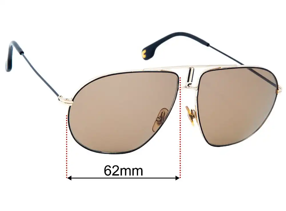 Sunglass Fix Ersatzgläser für Carrera Bound - 62mm Wide Sunglass Fix Ersatzgläser für Carrera Bound - 62mm Wide