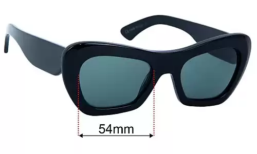 Sunglass Fix Ersatzgläser für Childe Farfalle - 54mm Wide Childe Farfalle Ersatzlinsen 54mm wide