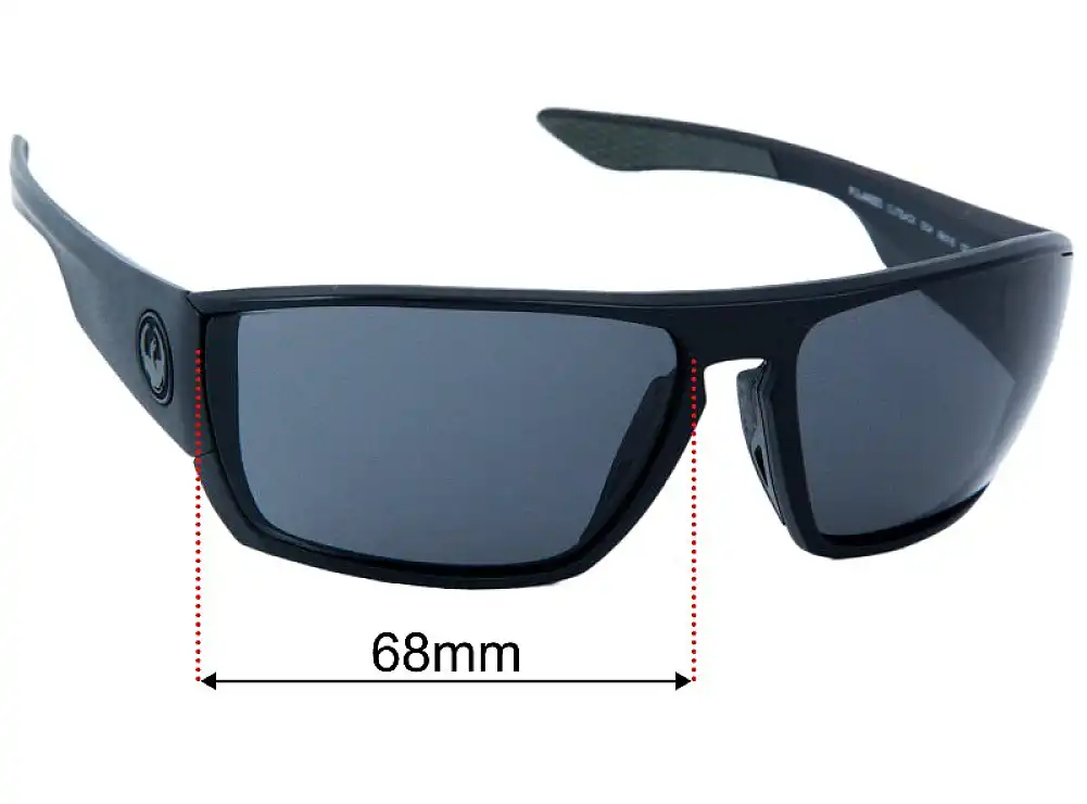 Sunglass Fix Ersatzgläser für Dragon Cutback - 68mm Wide Sunglass Fix Ersatzgläser für Dragon Cutback - 68mm Wide