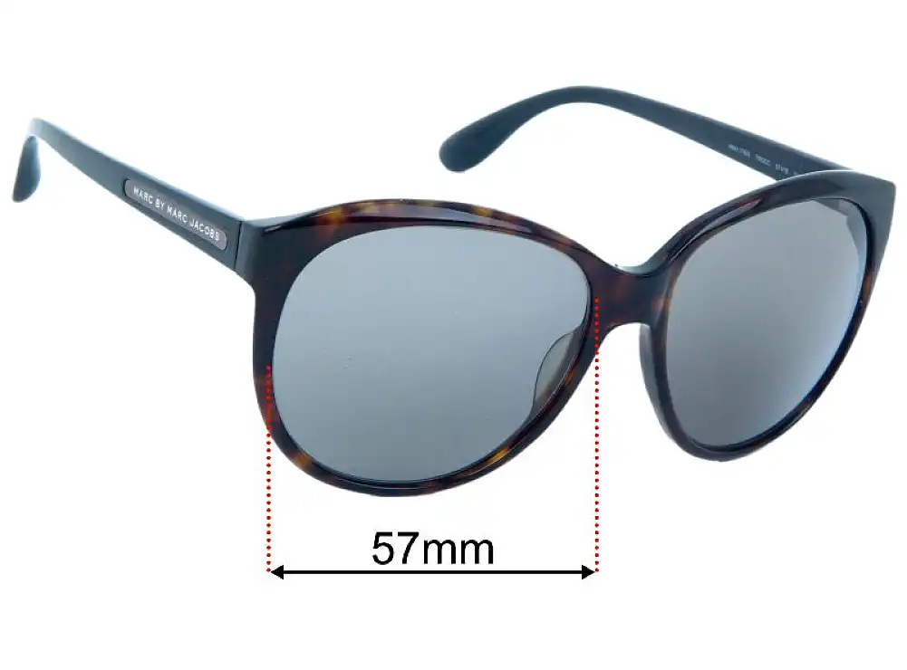 Sunglass Fix Ersatzgläser für Marc by Marc Jacobs MMJ 176/S - 57mm Wide Sunglass Fix Ersatzgläser für Marc by Marc Jacobs MMJ 176/S - 57mm Wide