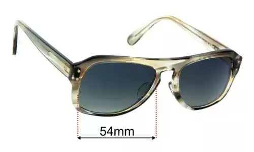 Sunglass Fix Replacement Lenses for Moscot Sechel - 54mm Wide Moscot Sechel Replacement Lenses 54mm wide