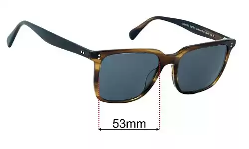 Sunglass Fix Ersatzgläser für Oliver Peoples OV5419SU Lachman Sun - 53mm Wide Oliver Peoples OV5419SU Lachman Sun Ersatzlinsen 53mm wide