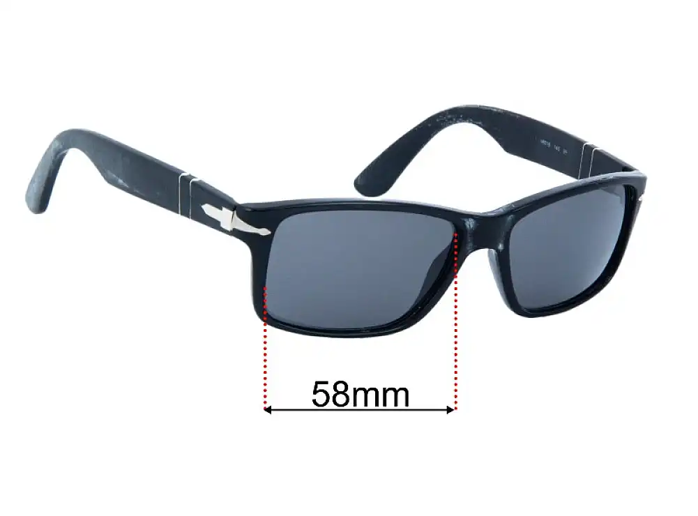 Sunglass Fix Ersatzgläser für Persol 3154-S - 58mm Wide Sunglass Fix Ersatzgläser für Persol 3154-S - 58mm Wide