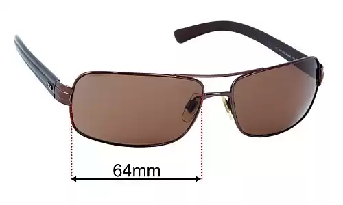 Sunglass Fix Ersatzgläser für Polo PH 3033 - 64mm Wide Polo PH 3033 Ersatzlinsen 64mm wide