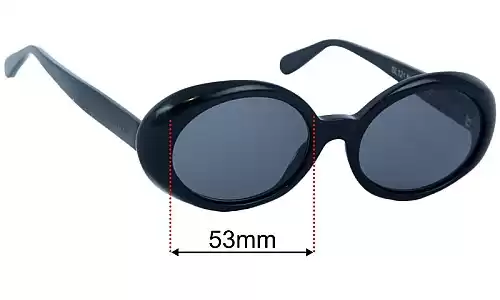 Sunglass Fix Replacement Lenses for Saint Laurent SL 121 Nicole - 53mm Wide Saint Laurent SL 121 Nicole Replacement Lenses 53mm wide
