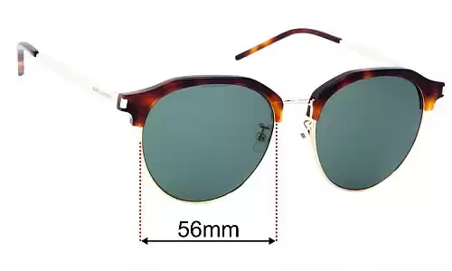 Sunglass Fix Ersatzgläser für Saint Laurent SL 508/F - 56mm Wide Saint Laurent SL 508/F Ersatzlinsen 56mm wide