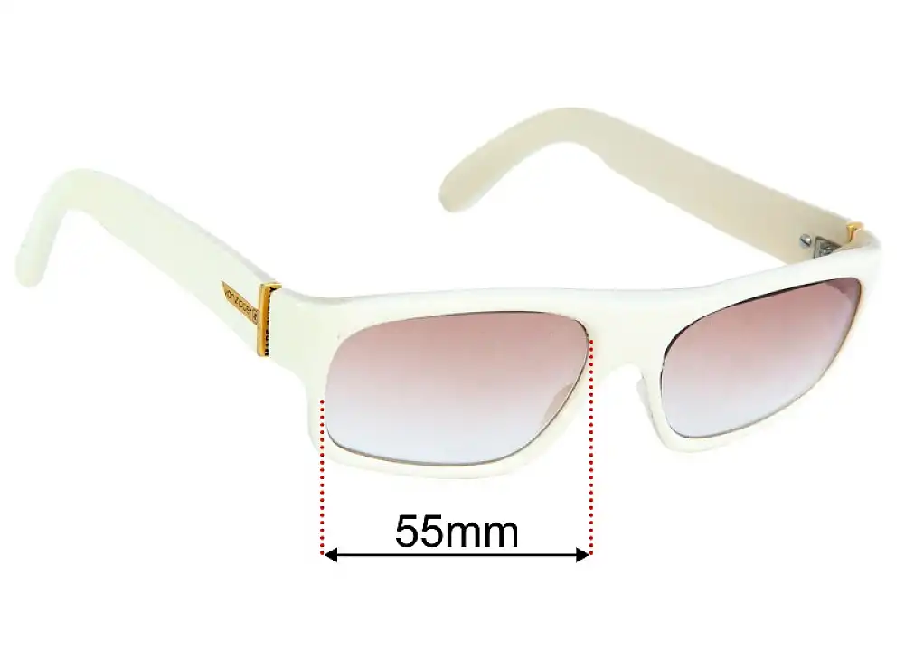 Sunglass Fix Ersatzgläser für Von Zipper Monterey - 55mm Wide - Side View Sunglass Fix Ersatzgläser für Von Zipper Monterey - 55mm Wide - Side View