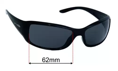 Sunglass Fix Replacement Lenses for Arnette Caller AN4127 - 62mm Wide Arnette Caller AN4127 Replacement Lenses 62mm wide