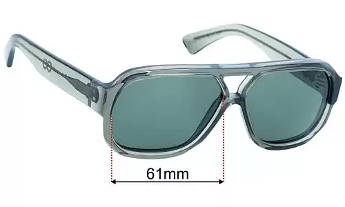 Sunglass Fix Ersatzgläser für Childe Mood - 61mm Wide Childe Mood Ersatzlinsen 61mm wide