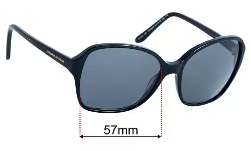 Sunglass Fix Ersatzgläser für Collette Dinnigan Sun Rx 08 - 57mm Wide Collette Dinnigan Sun Rx 08 Ersatzlinsen 57mm wide