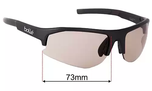 Sunglass Fix Ersatzgläser für Bolle Bolt 2.0 (Large) - 73mm Wide Bolle Bolt 2.0 (Large) Ersatzlinsen 73mm wide