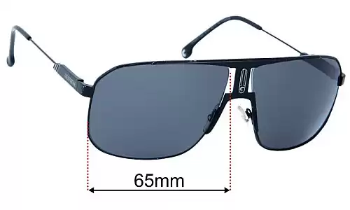 Sunglass Fix Ersatzgläser für Carrera 1043/S - 65mm Wide Carrera 1043/S Ersatzlinsen 65mm wide