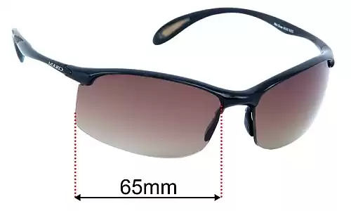 Sunglass Fix Ersatzgläser für Mako Mini Diver 9532 - 65mm Wide Mako Mini Diver 9532 Ersatzlinsen 65mm wide
