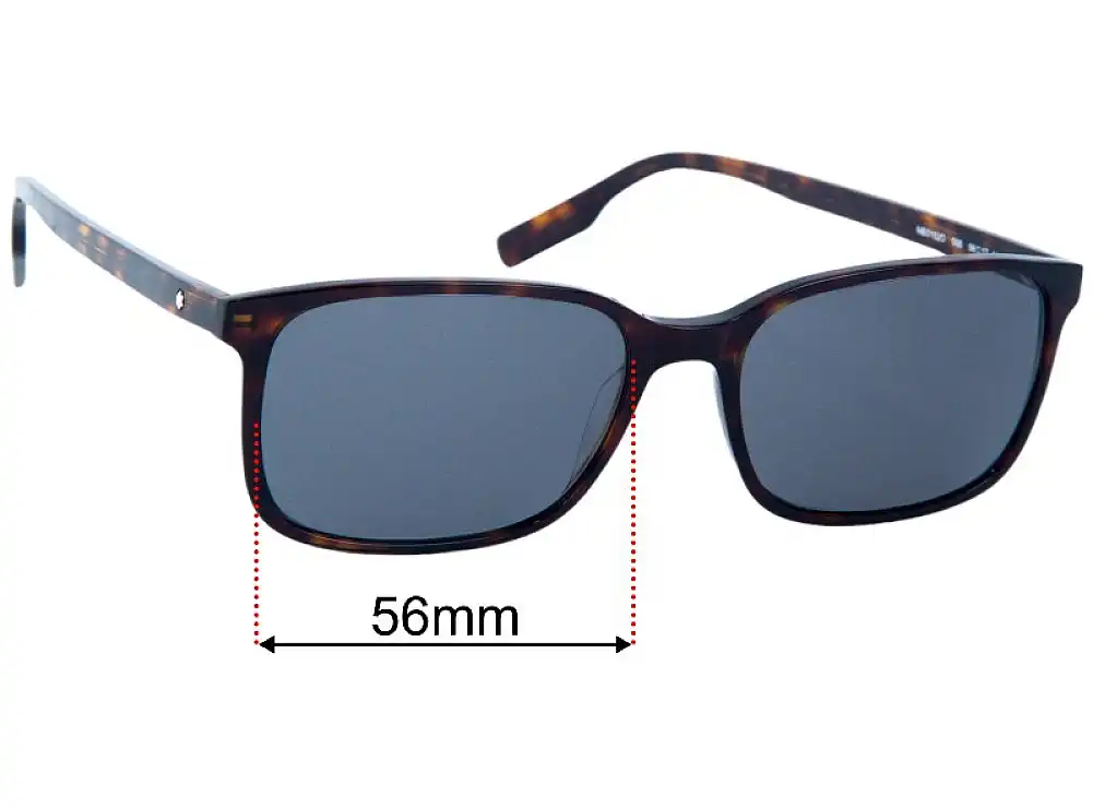 Sunglass Fix Ersatzgläser für Montblanc MB 0152O - 56mm Wide Sunglass Fix Ersatzgläser für Montblanc MB 0152O - 56mm Wide