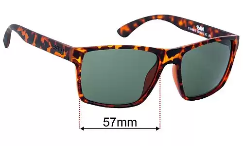Sunglass Fix Ersatzgläser für Sin Scandal - 57mm Wide Sin Scandal Ersatzlinsen 57mm wide