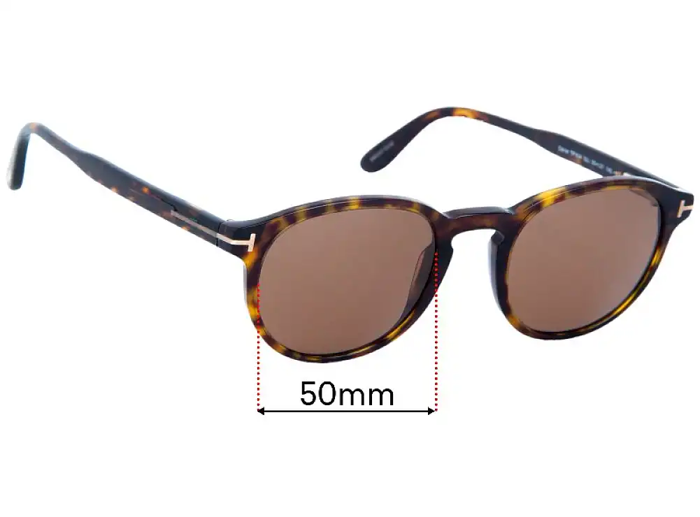Sunglass Fix Ersatzgläser für Tom Ford Dante TF834 - 50mm Wide Sunglass Fix Ersatzgläser für Tom Ford Dante TF834 - 50mm Wide