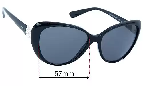 Sunglass Fix Ersatzgläser für Vogue VO5193-SB - 57mm Wide Vogue VO5193-SB Ersatzlinsen 57mm wide