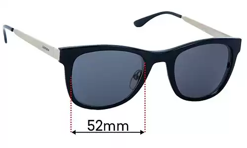 Sunglass Fix Ersatzgläser für Carrera 5023/S - 52mm Wide Carrera 5023/S Ersatzlinsen 52mm wide