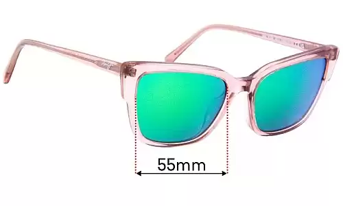 Sunglass Fix Ersatzgläser für Maui Jim 884 Kou - 55mm Wide Maui Jim 884 Kou Ersatzlinsen 55mm wide