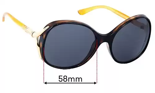 Sunglass Fix Ersatzgläser für Vogue VO2669-S - 58mm Wide Vogue VO2669-S Ersatzlinsen 58mm wide