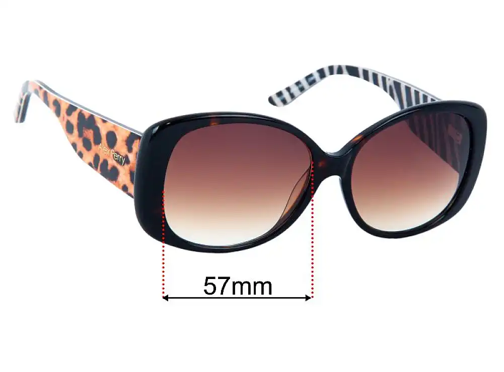 Sunglass Fix Ersatzgläser für Alex Perry AP Sun Rx 21 - 57mm Wide Sunglass Fix Ersatzgläser für Alex Perry AP Sun Rx 21 - 57mm Wide