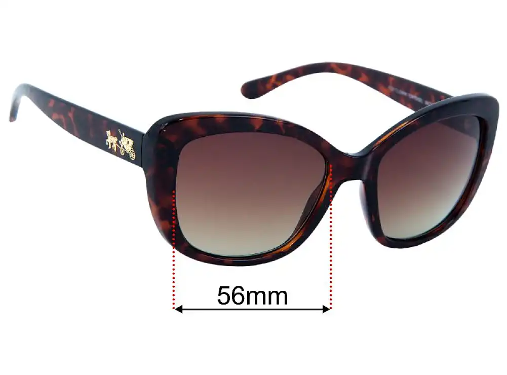Sunglass Fix Ersatzgläser für Coach HC8210 - 56mm Wide Sunglass Fix Ersatzgläser für Coach HC8210 - 56mm Wide