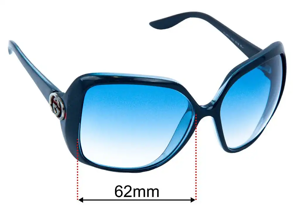 Sunglass Fix Ersatzgläser für Gucci GG3167/S - 62mm Wide Sunglass Fix Ersatzgläser für Gucci GG3167/S - 62mm Wide