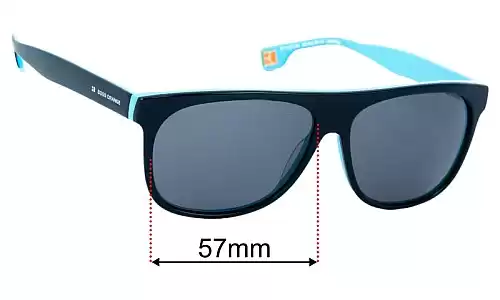 Sunglass Fix Ersatzgläser für Hugo Boss BO Sun Rx 03 - 57mm Wide Hugo Boss BO Sun Rx 03 Ersatzlinsen 57mm wide