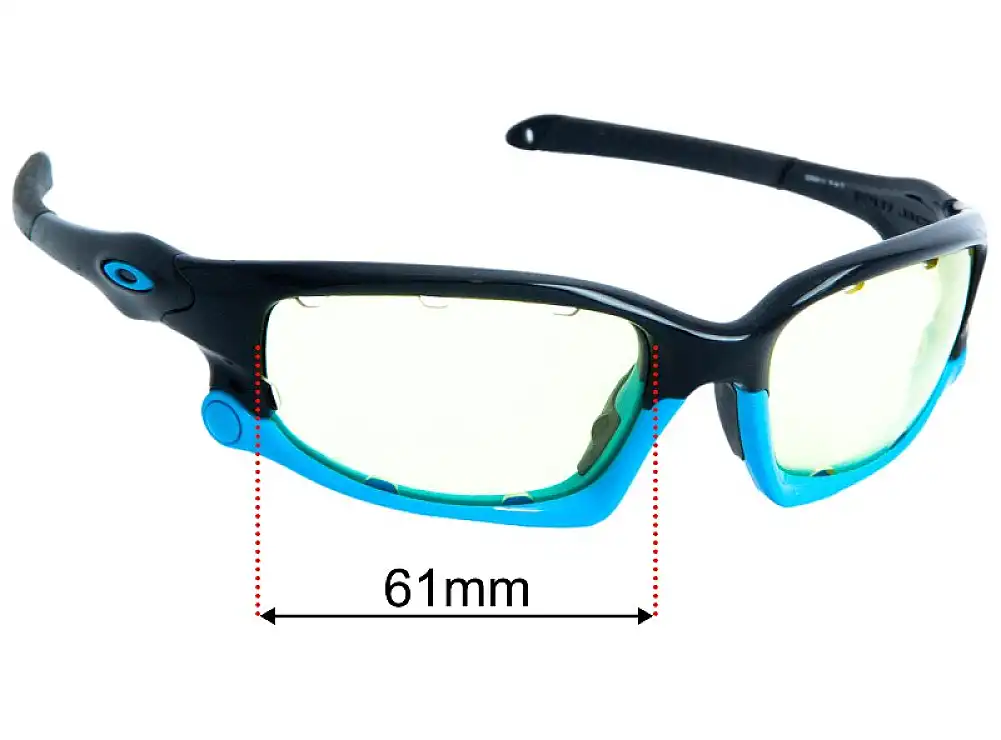 Sunglass Fix Ersatzgläser für Oakley Split Jacket OO9099 Vented - 61mm Wide Sunglass Fix Ersatzgläser für Oakley Split Jacket OO9099 Vented - 61mm Wide