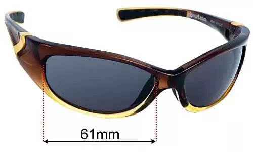 Sunglass Fix Ersatzgläser für Rip Curl Winki - 61mm Wide Rip Curl Winki Ersatzlinsen 61mm wide