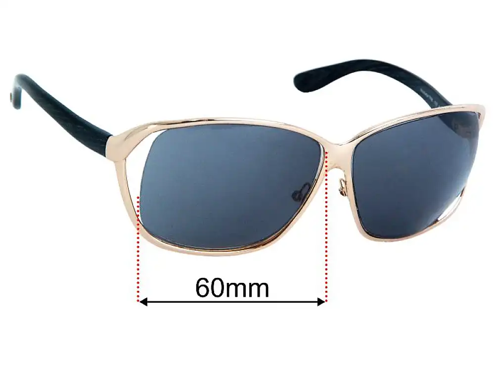 Sunglass Fix Ersatzgläser für Tom Ford Nicolette TF88 - 60mm Wide Sunglass Fix Ersatzgläser für Tom Ford Nicolette TF88 - 60mm Wide