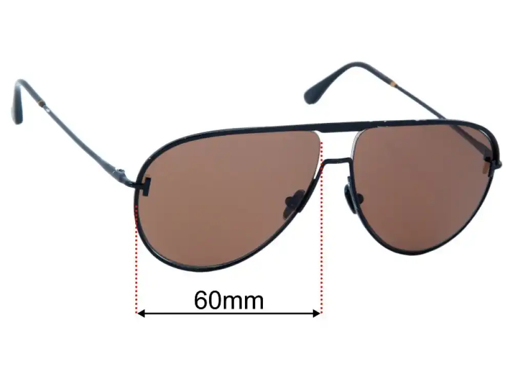Sunglass Fix Replacement Lenses for Tom Ford Theo TF924 - 60mm Wide Sunglass Fix Replacement Lenses for Tom Ford Theo TF924 - 60mm Wide