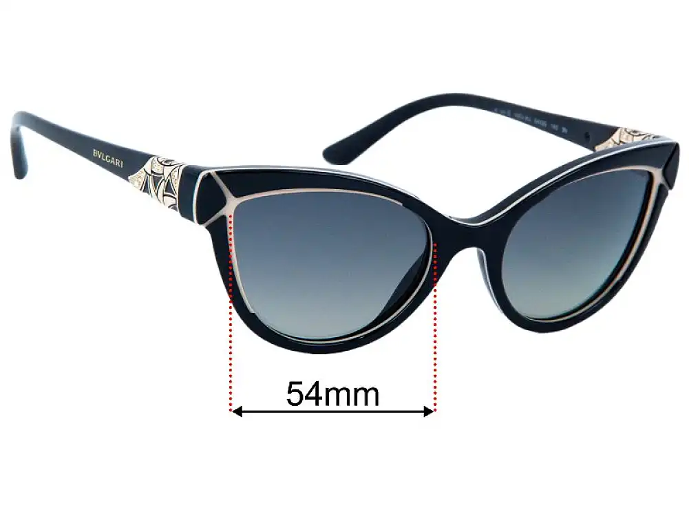 Sunglass Fix Ersatzgläser für Bvlgari 8156-B - 54mm Wide Sunglass Fix Ersatzgläser für Bvlgari 8156-B - 54mm Wide