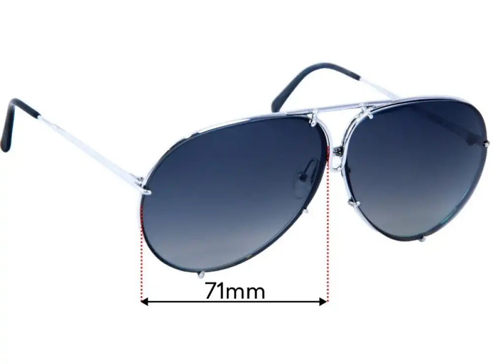 Sunglass Fix Ersatzgläser für Porsche 5621 - 71mm Wide Sunglass Fix Ersatzgläser für Porsche 5621 - 71mm Wide