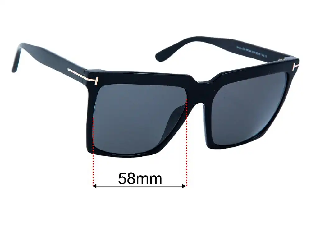 Sunglass Fix Ersatzgläser für Tom Ford TF764 Sabrina-02 - 58mm Wide Sunglass Fix Ersatzgläser für Tom Ford TF764 Sabrina-02 - 58mm Wide