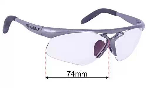 Sunglass Fix Ersatzgläser für Bolle Vigilante - 74mm Wide Bolle Vigilante Ersatzlinsen 74mm wide