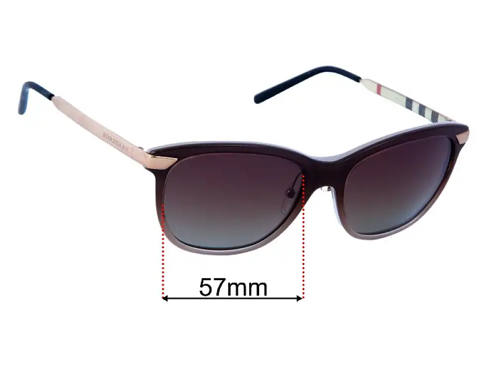 Sunglass Fix Ersatzgläser für Burberry B 4169-Q - 57mm Wide Sunglass Fix Ersatzgläser für Burberry B 4169-Q - 57mm Wide