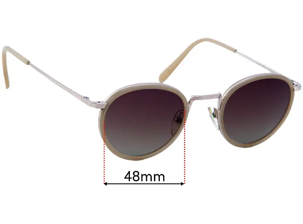 Sunglass Fix Ersatzgläser für Moscot Bupkes - 48mm Wide Sunglass Fix Ersatzgläser für Moscot Bupkes - 48mm Wide