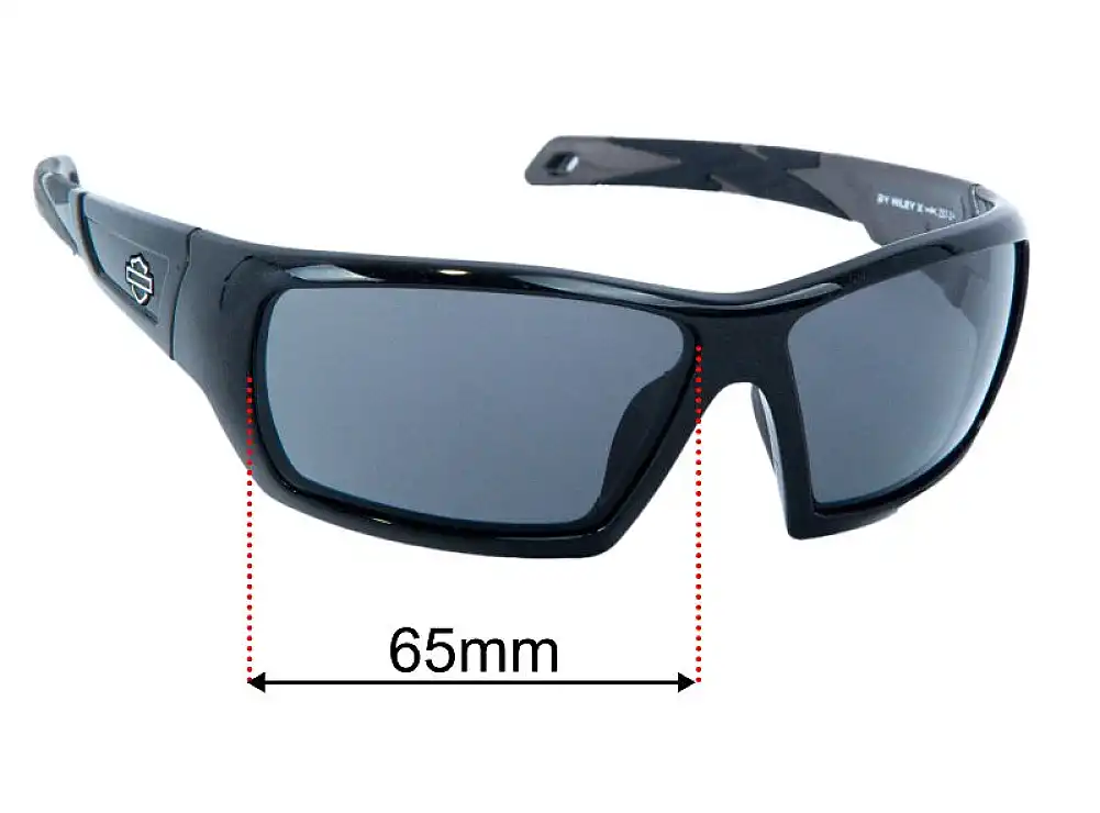 Sunglass Fix Replacement Lenses for Harley Davidson H-D Backbone 65mm Sunglass Fix Replacement Lenses for Harley Davidson H-D Backbone 65mm