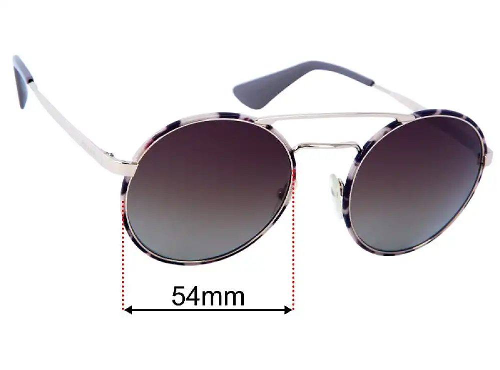 Sunglass Fix Ersatzgläser für Prada SPR51S - 54mm Wide Sunglass Fix Ersatzgläser für Prada SPR51S - 54mm Wide