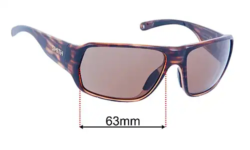 Sunglass Fix Ersatzgläser für Smith Castaway - 63mm Wide Smith Castaway Ersatzlinsen 63mm wide