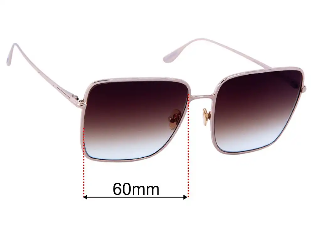 Sunglass Fix Ersatzgläser für Tom Ford Heather TF739 - 60mm Wide Sunglass Fix Ersatzgläser für Tom Ford Heather TF739 - 60mm Wide